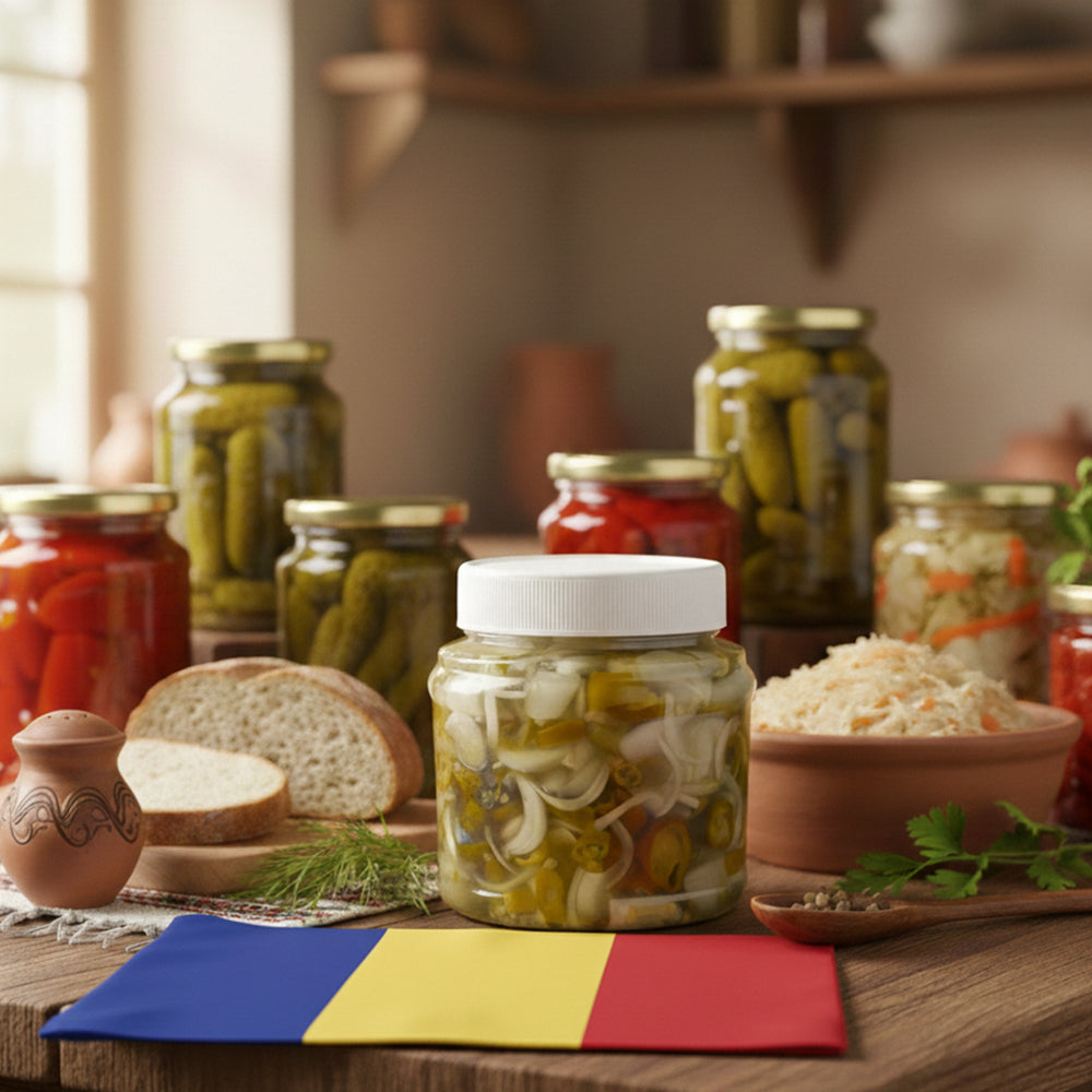 Ardei iute cu ceapa la borcan 0.500GR